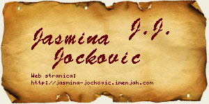 Jasmina Jocković vizit kartica